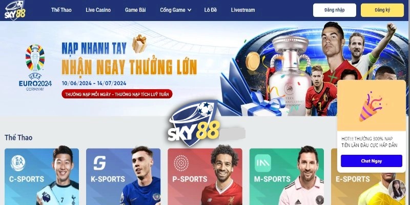 Sky88 hoạt động nổi tiếng hàng đầu trên thị trường